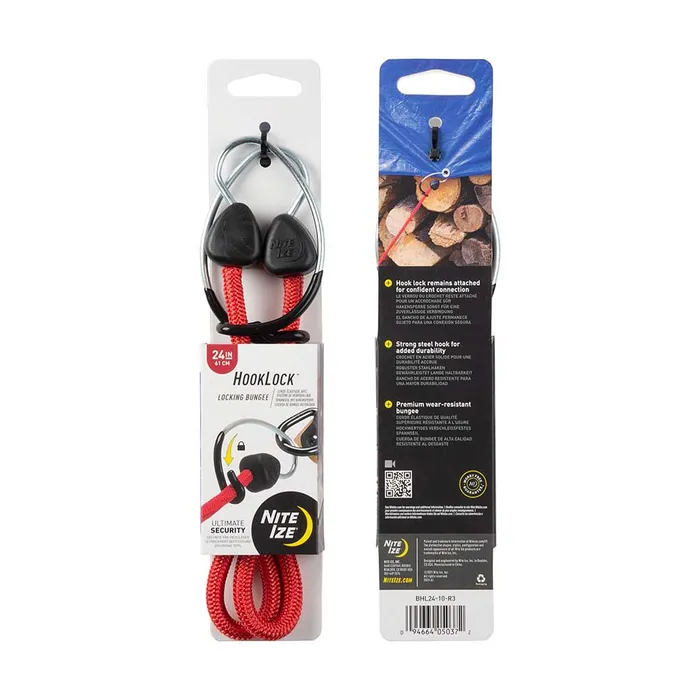 HookLock™ Locking Bungee - 24 in. - Red