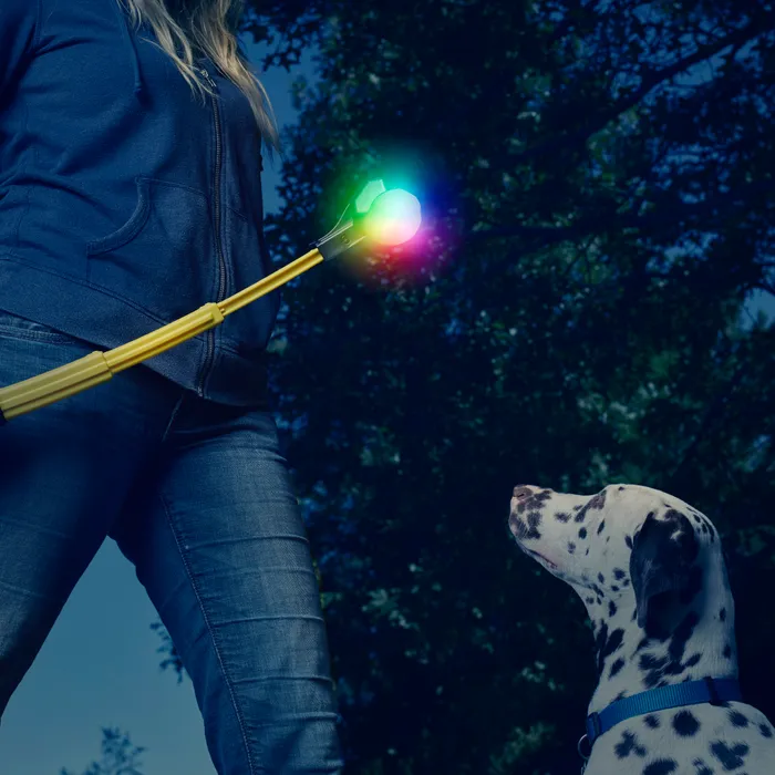 Huck 'N Tuck™ GlowStreak® Collapsible Thrower + LED Ball