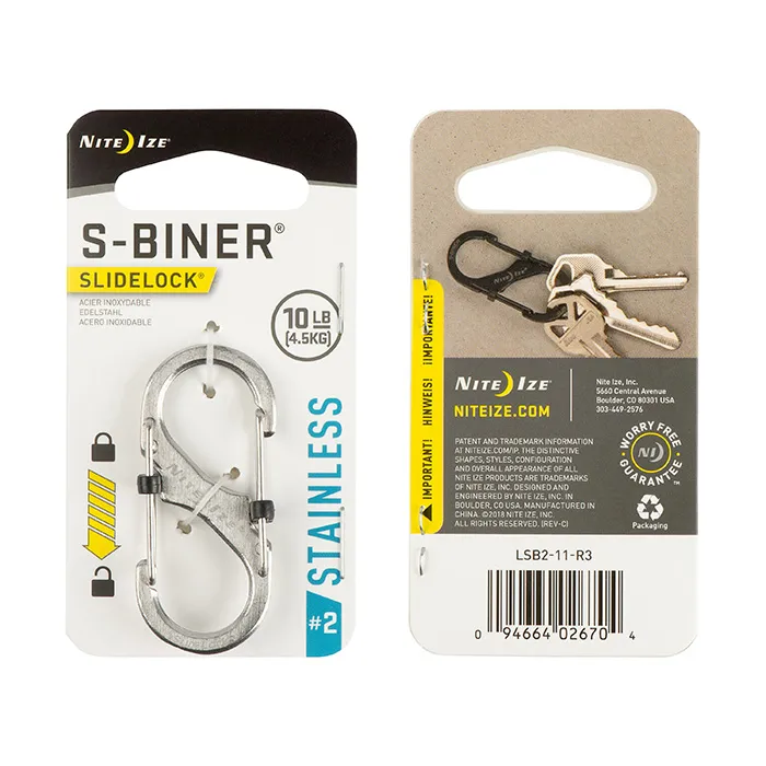 S-Biner® SlideLock® #2 - Stainless
