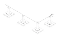 SecuRope Tevo Pro cable lifeline system on rigid post