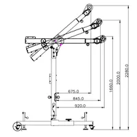 EasySafeWay 1 - Mobile H-shaped base davit system (column height 915 m