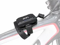 Bike with lamp and battery holder