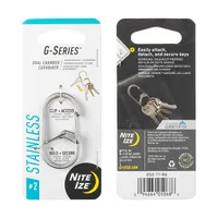 G-Series™ Dual Chamber Carabiner #2 - Stainless Steel